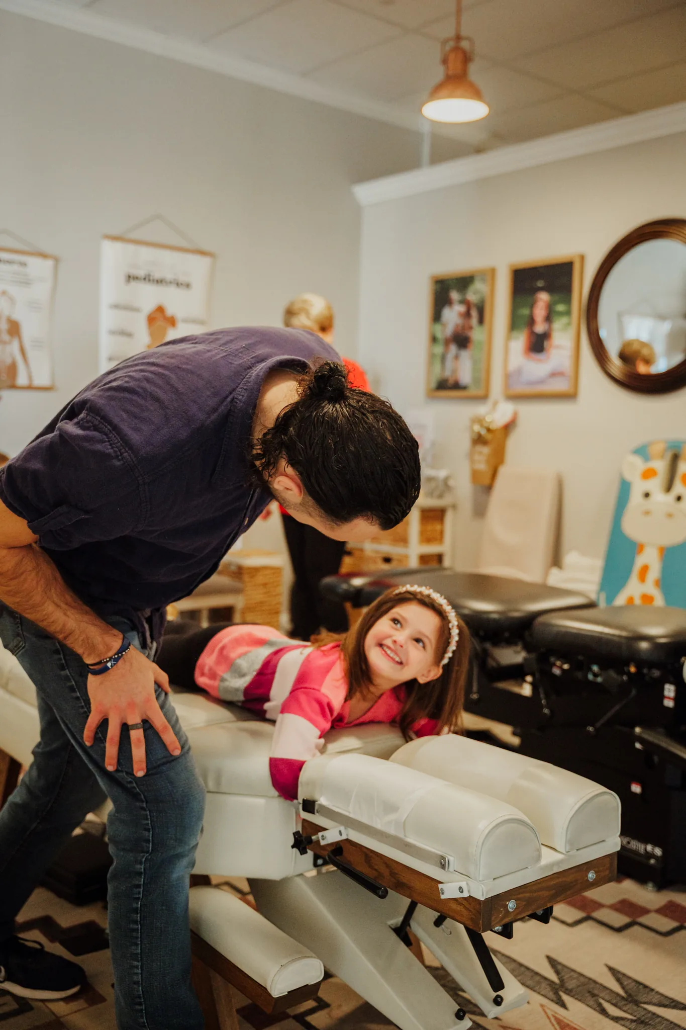 Doctor with smiling child patient